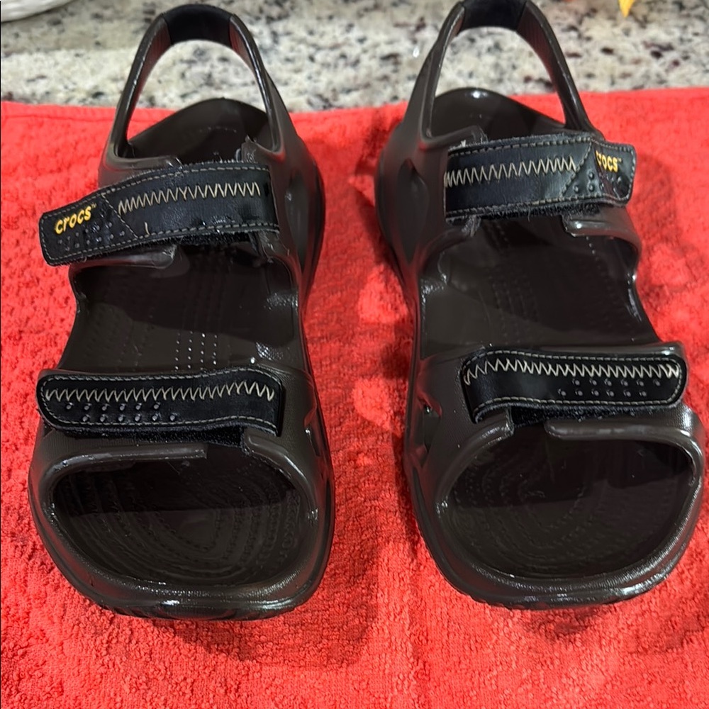 Brown Crocs Sandals
